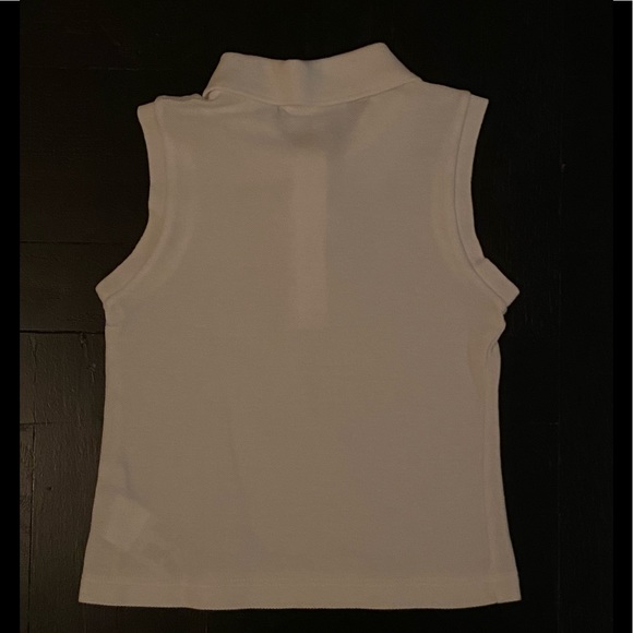 Authentic LACOSTE White Pique Polo Shirt Girls Size 3 Years - Picture 2 of 4
